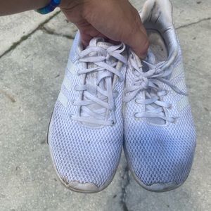 white adidas tennis shoes